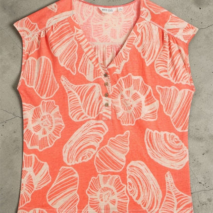 White Stuff Sleeveless Nina Coral Top-Quality Brands Outlet-