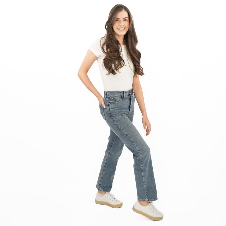 M&S Autograph Blue Jeans High Waist Straight Leg - Quality Brands Outlet