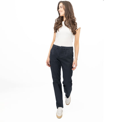 White Stuff Stretch Trousers Navy-Quality Brands Outlet-