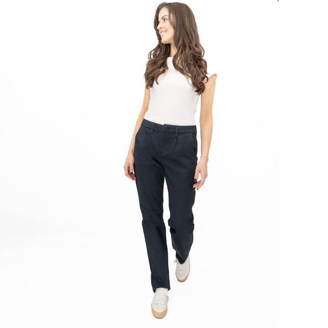 White Stuff Stretch Trousers Navy-Quality Brands Outlet-