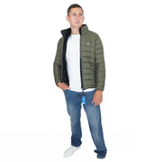 Nautica Performance Double Zip Puffer Jacket Green - Quality Brands Outlet