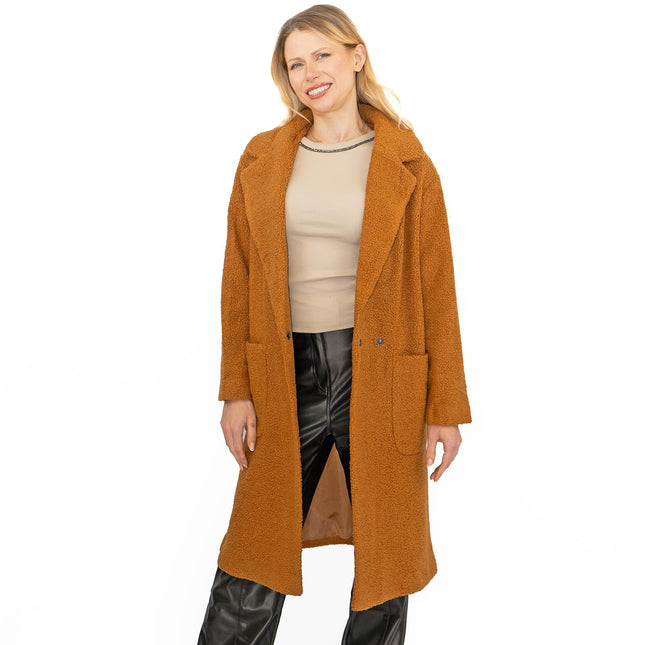 Marks & Spencer Womens Coat Teddy Bear Boucle-Quality Brands Outlet-