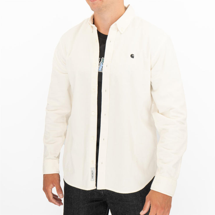 Carhartt WIP Madison Shirt Ivory Fine Cord