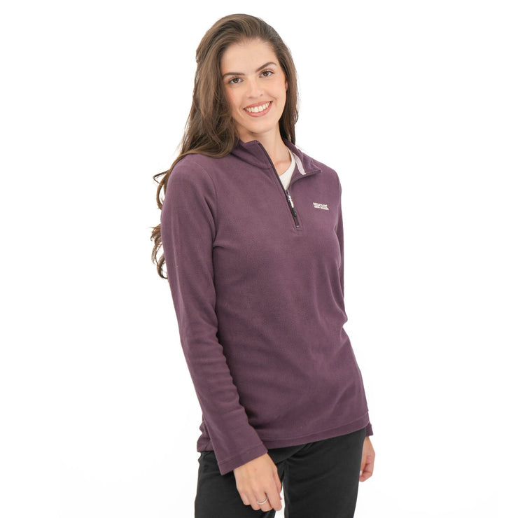 Regatta Purple Sweethart Zip Neck Fleece - Quality Brands Outlet