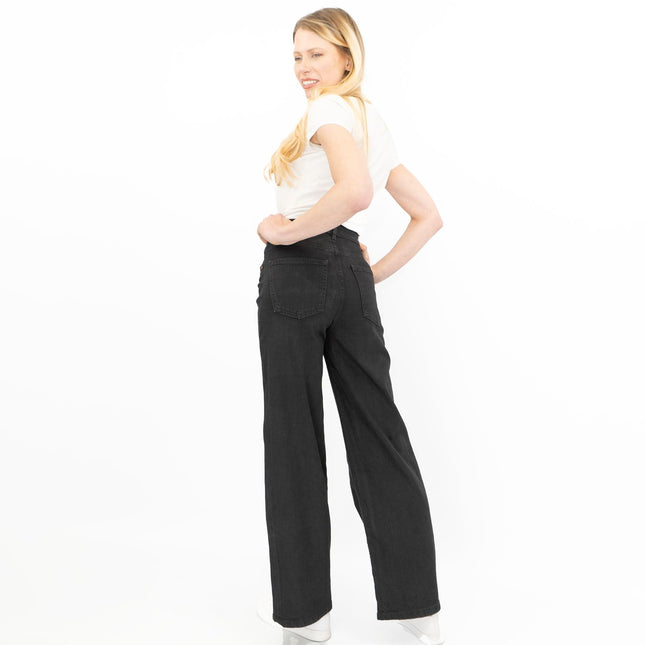 M&S Wide Leg Jeans Black