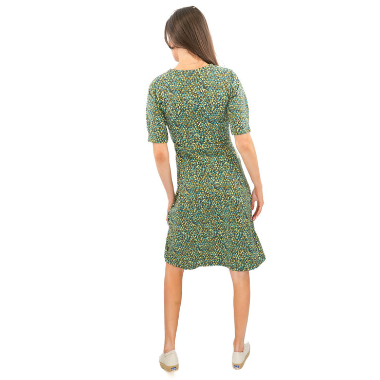 Weird Fish Green Cassandra Swing Dress - Quality Brands Outlet