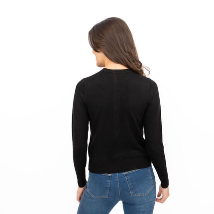 M&S Cardigan Classic Button Up Black