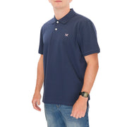 Crew Clothing Polo Shirt Classic Pique Cotton Navy - Quality Brands Outlet