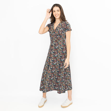Seasalt Chapelle Midi Dress Carved Floral Maritime