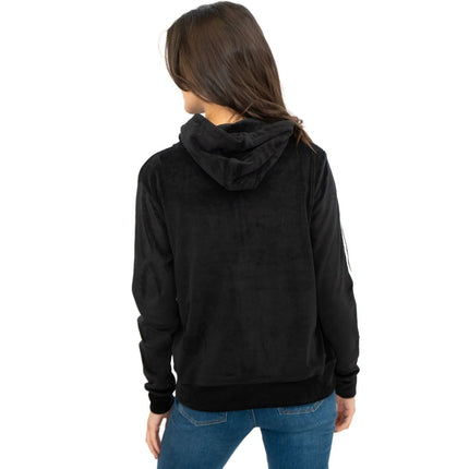Lipsy Girl Teen Sequin Full Zip Black Velour Hoodies - Quality Brands Outlet