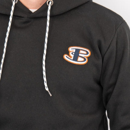 Ben Sherman Mens Logo Hoodie Black-Quality Brands Outlet-
