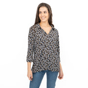 Seasalt Womens Wavecrest Shirt Navy Blue Cotton Jersey - Quality Brands Outlet