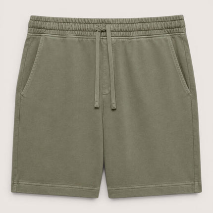 M&S Pure Cotton Jersey Shorts Elasticated Waist Green - Quality Brands Outlet