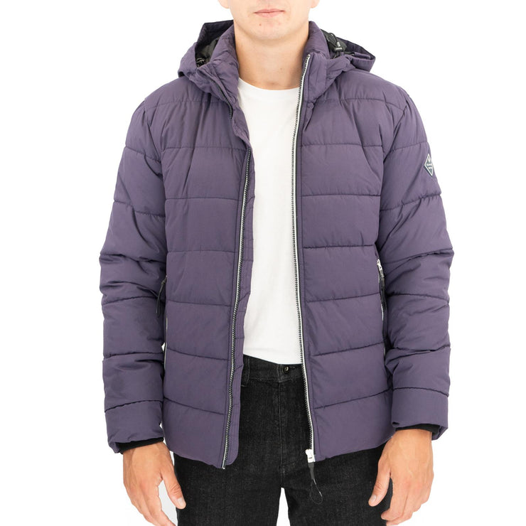 GANT Mens Jacket Coat Active Cloud Padded Purple - Quality Brands Outlet