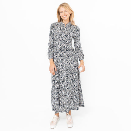 Seasalt Windflower Navy Leaves Cotton Jersey Dress-Quality Brands Outlet-