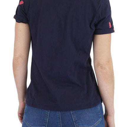 White Stuff Women’s Watermelon Blue T-Shirt Summer Short Sleeve-Quality Brands Outlet-