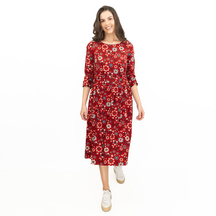 Seasalt Folksy Floral Dahlia Forestry Dress-Quality Brands Outlet-