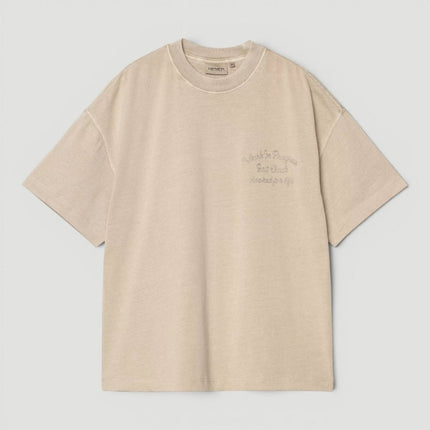 Mens T-Shirts Premium Brand Tan Beige Short Sleeve Cotton Graphic Boxy Fit - Quality Brands Outlet