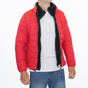 Nautica Performance Double Zip Puffer Jacket Red - Quality Brands Outlet