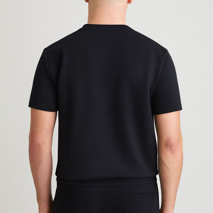 Bradley Heavyweight T-Shirts Navy Short Sleeve Tops