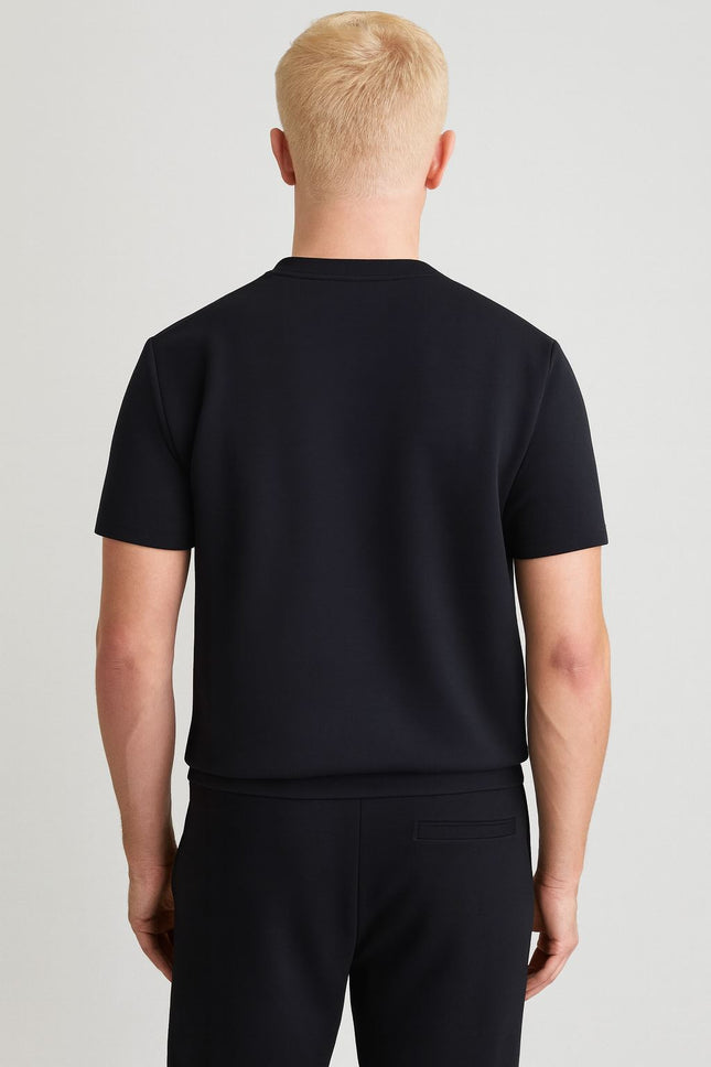 Bradley Heavyweight T-Shirts Navy Short Sleeve Tops