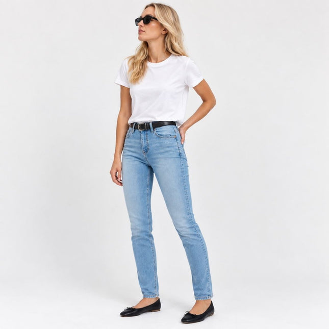 Womens Jeans Lily Slim Fit Stretch Jeans – Light Denim-Quality Brands Outlet-