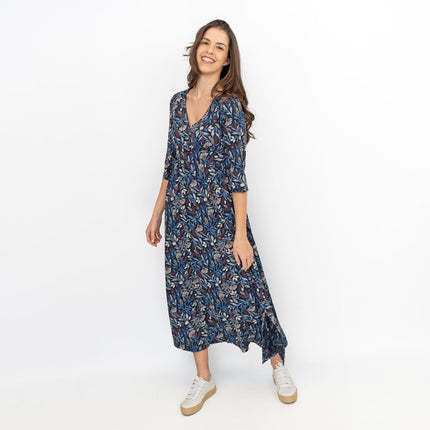 Seasalt Maggie Blue Maxi Dress Folk Meadow Maritime-Quality Brands Outlet-