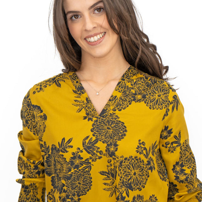 White Stuff Elisa Mustard Top - Quality Brands Outlet