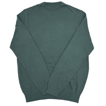 Crew Clothing Mens Knitted Jumper Long Sleeve Emerald Green-Quality Brands Outlet-