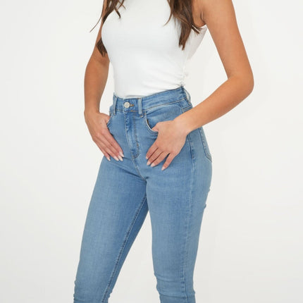 M&S Ivy Skinny Jeans Light Blue Denim-Quality Brands Outlet-