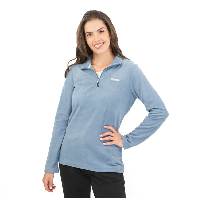 Regatta Mid Blue Sweethart Zip Neck Fleece-Quality Brands Outlet-