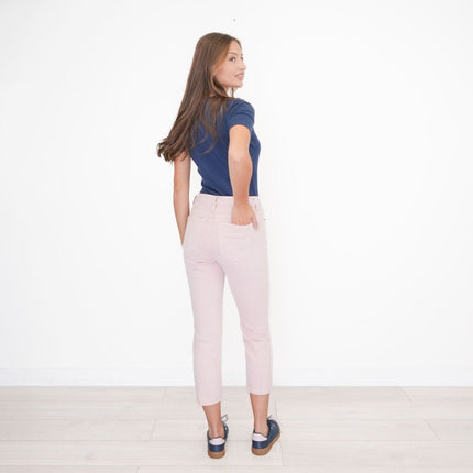 M&S Crop Slim Leg Jeans Pink - Quality Brands Outlet