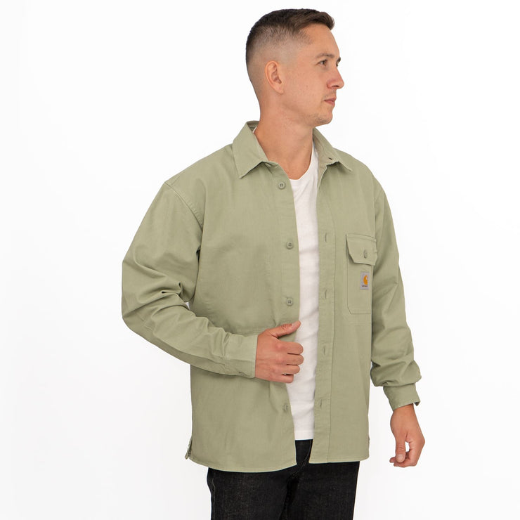 Carhartt WIP Mens Green Reno Overshirt Long Sleeve Shirt