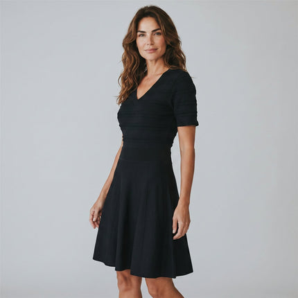 NAF NAF Womens Black Crochet Dress - Quality Brands Outlet