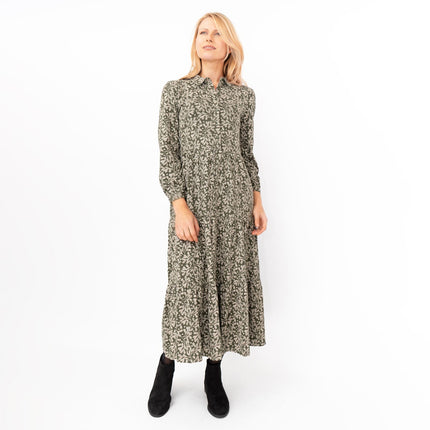 Seasalt Felicity Green Cotton Jersey Midi Dress