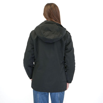 3-in-1 Waterproof Ski Jacket Black with Detachable Insert-Quality Brands Outlet-