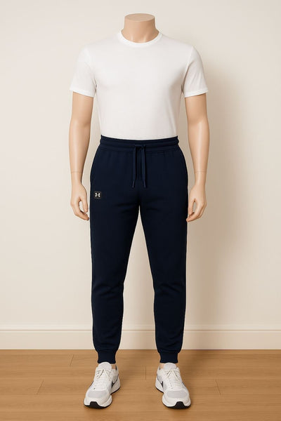 Under Armour Mens Classic Navy Jogger Sweatpants - Quality Brands Outlet