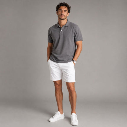 Joules Woody Grey Cotton Pique Polo Shirt - Quality Brands Outlet