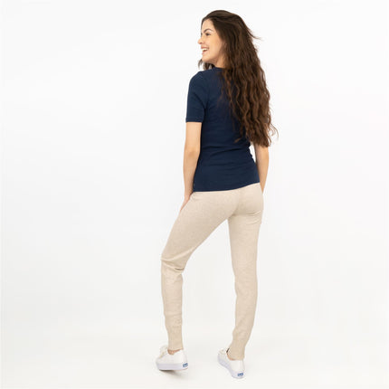 River Island Womens Ribbed Knit Jersey Skinny Leg Joggers
