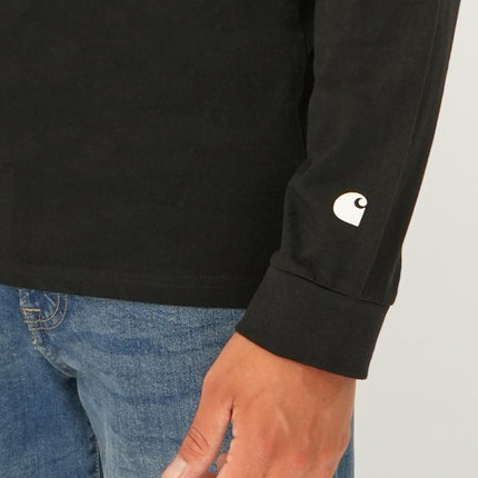 Long Sleeve T-shirt Essentials Black Tops-Quality Brands Outlet-