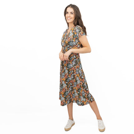 Seasalt Chapelle Midi Dress Honeysuckle Maritime Print-Quality Brands Outlet-
