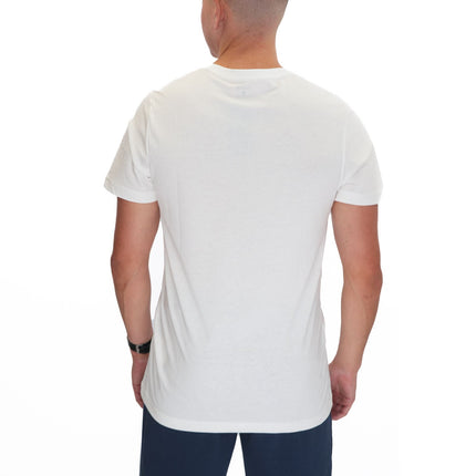 Hurley White Aloha Print Short Sleeve Casual T-Shirt-Quality Brands Outlet-