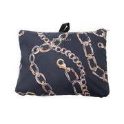 Fiorelli Swift Navy Verona Print Packaway Foldable Nylon Shopper Tote Bag