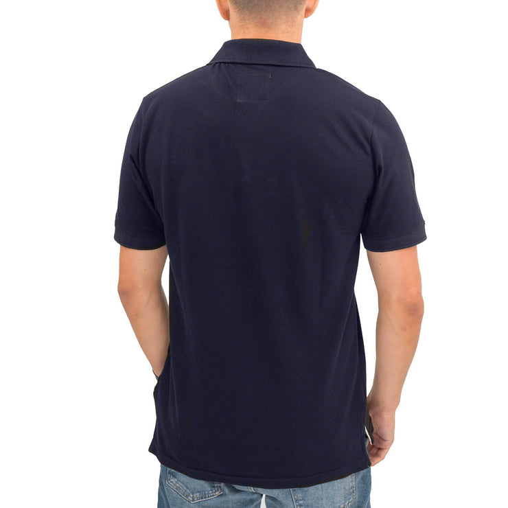 Crew Clothing Company Lightweight Polo Shirt Navy