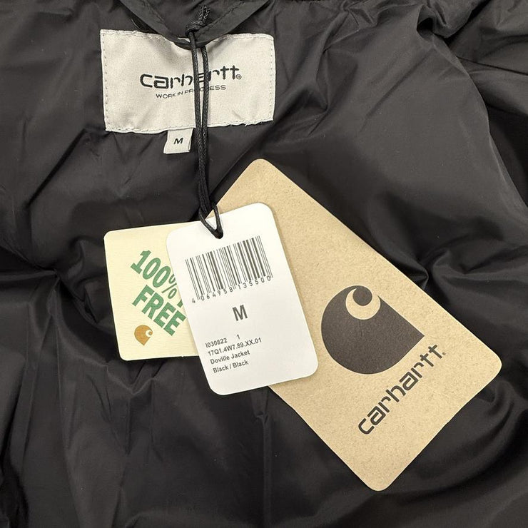 Carhartt WIP Mens Doville Water Repellent Puffer Jacket Black