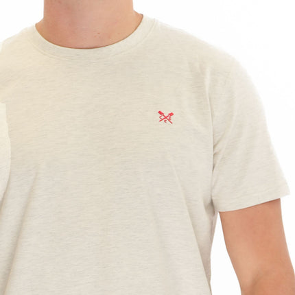 Crew Clothing Mens Beige Short Sleeve T-Shirt - Quality Brands Outlet