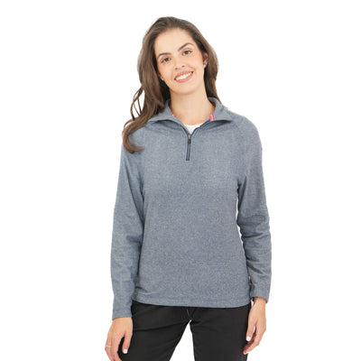 Trespass Half Zip Microfleece Fleece Jackets Dark Blue - Quality Brands Outlet