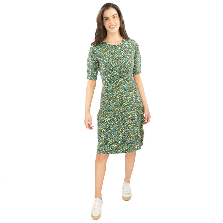 Weird Fish Green Cassandra Swing Dress - Quality Brands Outlet
