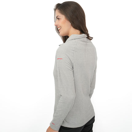 Trespass Half Zip Microfleece Fleece Jackets Platinum Grey-Quality Brands Outlet-