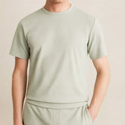 Wick T-Shirts Sage Green Short Sleeve Sporty - Quality Brands Outlet